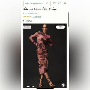 Anthropologie Multicolor Long Sleeve Dress Size M